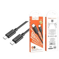 [r1242] CAVO USB-C to USB-C Cable Hoco X88 60W 3A 1m Black In Blister