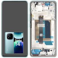 [t3700] TOUCH SCREEN DISPLAY PER XIAOMI REDMI NOTE 14 PRO+ PLUS 5G 24115RA8EG CON FRAME BLU