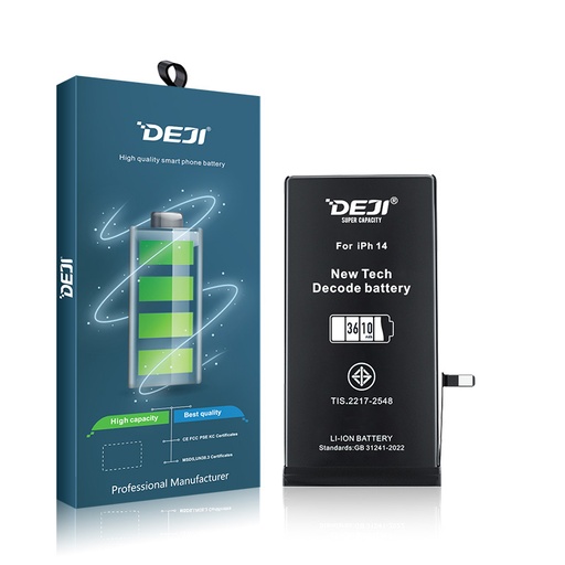 [a3416] BATTERIA DEJI PER APPLE IPHONE 14 HIGH CAPACITY 3590mAh AUTODIAGNOSTICABILE