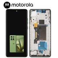 [h523] TOUCH SCREEN DISPLAY PER MOTOROLA MOTO EDGE 60 5G XT2505 CON FRAME VERDE SERVICE PACK