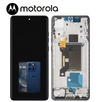 [h524] TOUCH SCREEN DISPLAY PER MOTOROLA MOTO EDGE 60 5G XT2505 CON FRAME BLU SERVICE PACK