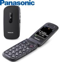 [r1266] SMARTPHONE Panasonic KX-TU446EXB 2G Senior Mobile Phone Black In Blister NUOVO