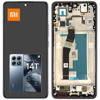 [t3756] TOUCH SCREEN DISPLAY PER XIAOMI MI 14T 5G CON FRAME BLU SERVICE PACK