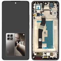 [t3763] TOUCH SCREEN DISPLAY PER XIAOMI MI 14T 5G CON FRAME GRIGIO