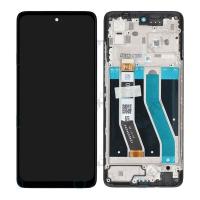 [h537] TOUCH SCREEN DISPLAY PER MOTOROLA G62 5G XT2223 CON FRAME NERO SERVICE PACK