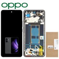 [y3408] TOUCH SCREEN DISPLAY PER OPPO RENO 13 F 5G CON FRAME GRAPHITE GRIGIO SERVICE PACK