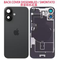 [a3655] BACK COVER PER APPLE IPHONE 16 + FRAME FULL FLEX NERO SMONTATO GRADO A